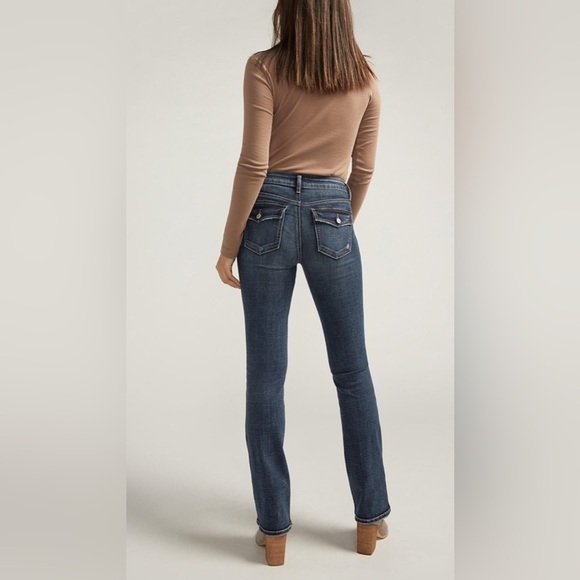 Suki Mid Rise Slim Bootcut Jeans Indigo 28 x 33 - Picture 1 of 6